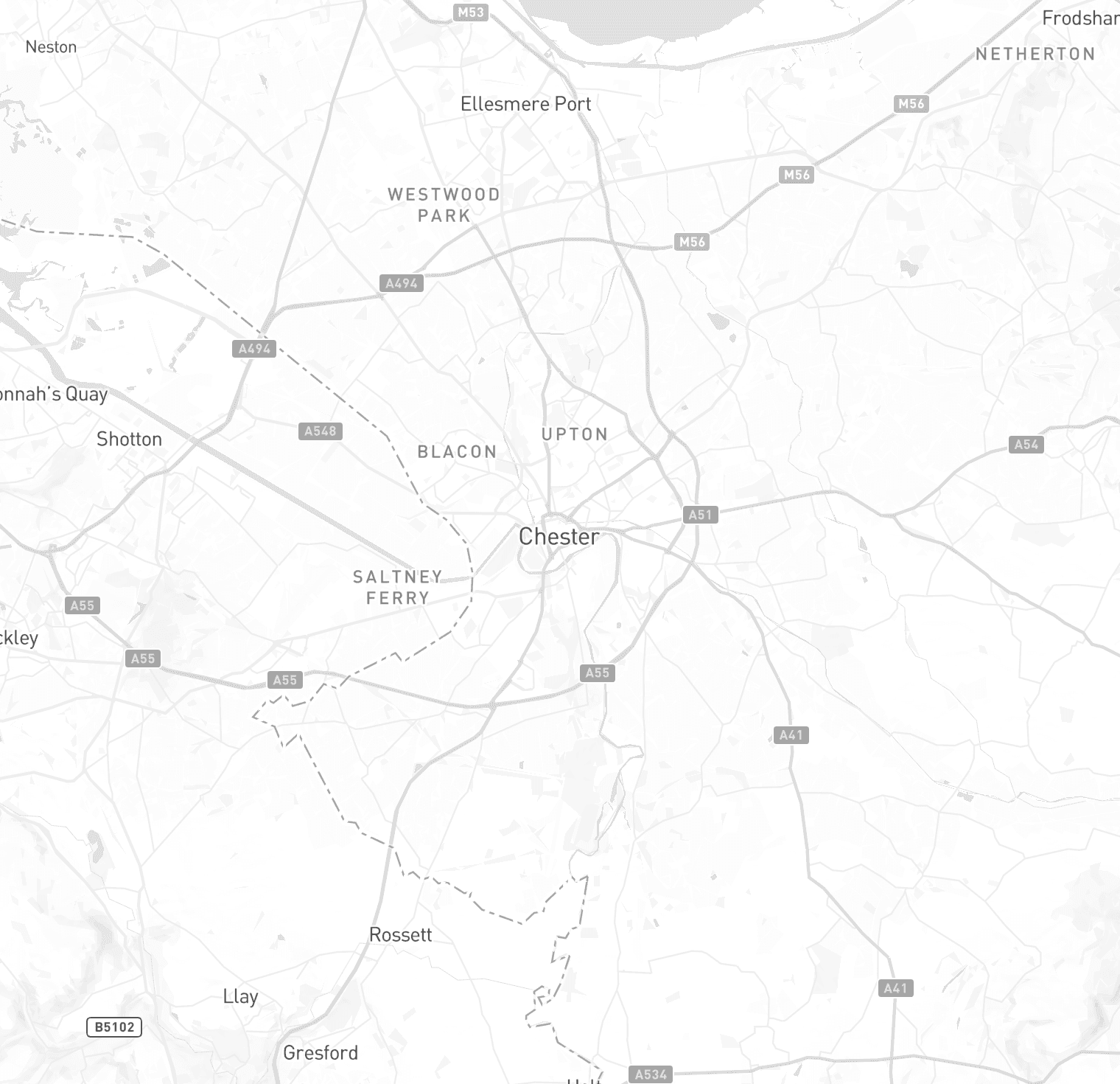 Chester city centre and Roman walls with web development elements