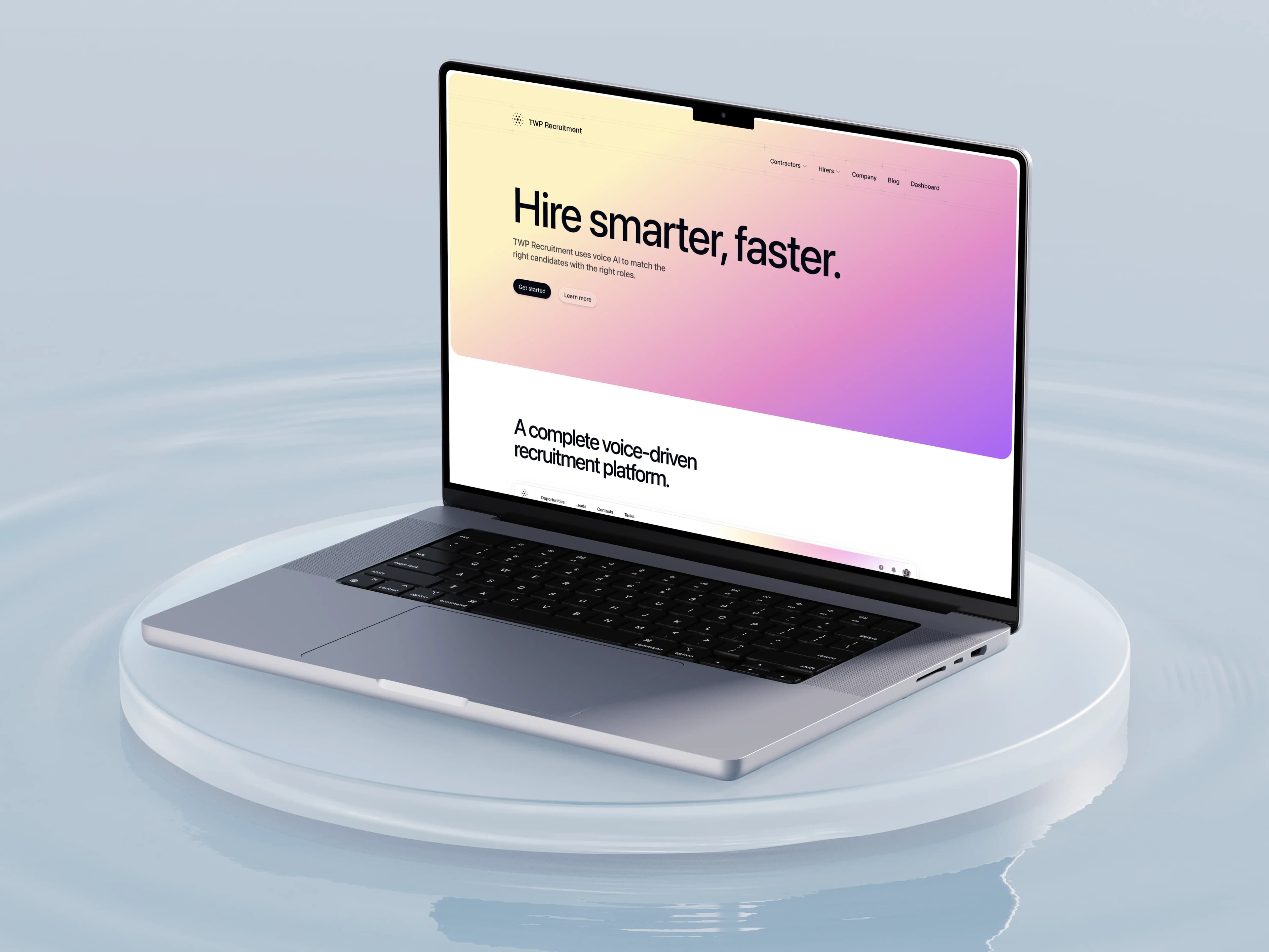 TWP Recruitment platform interface