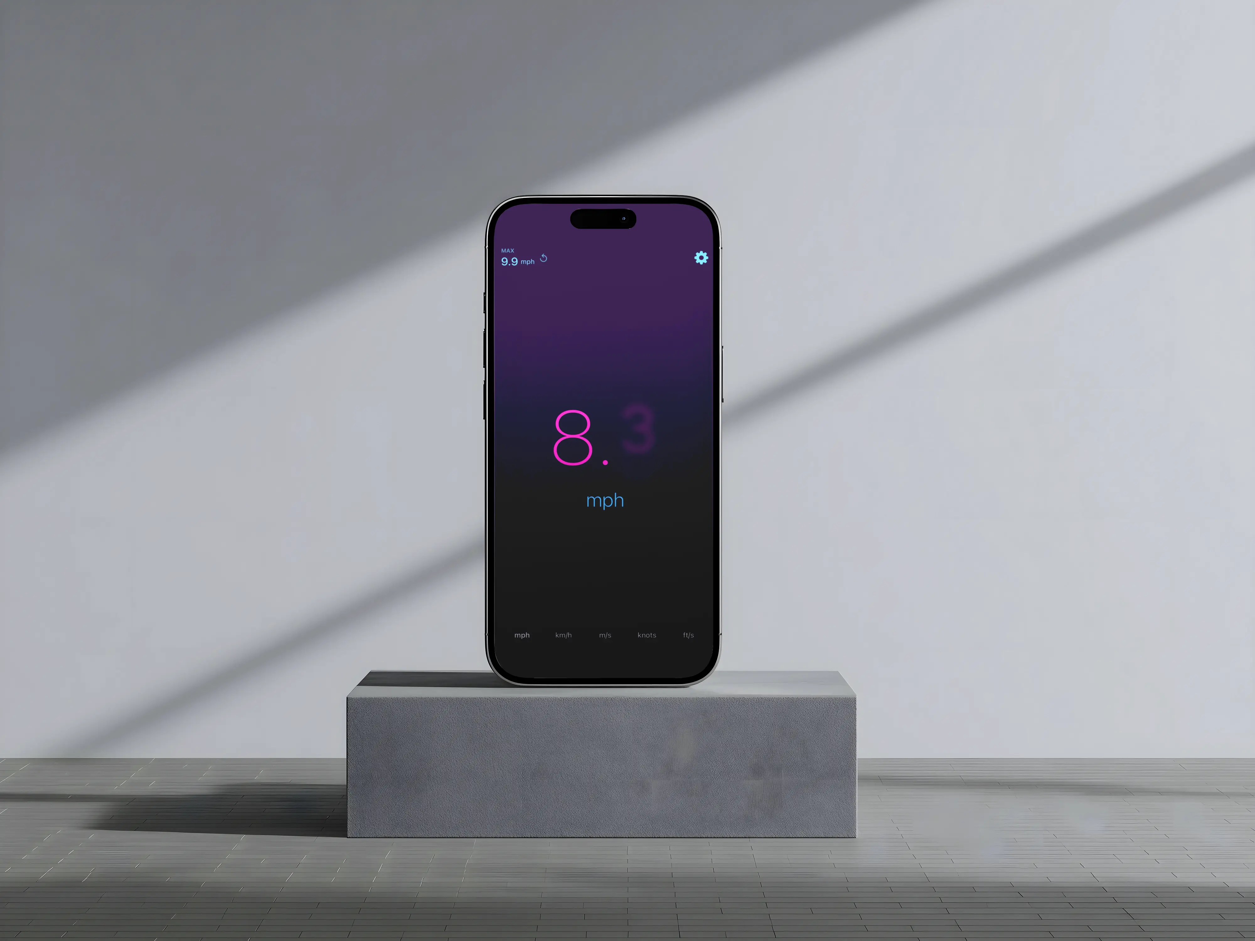 Lightweight iOS Speedometer interface