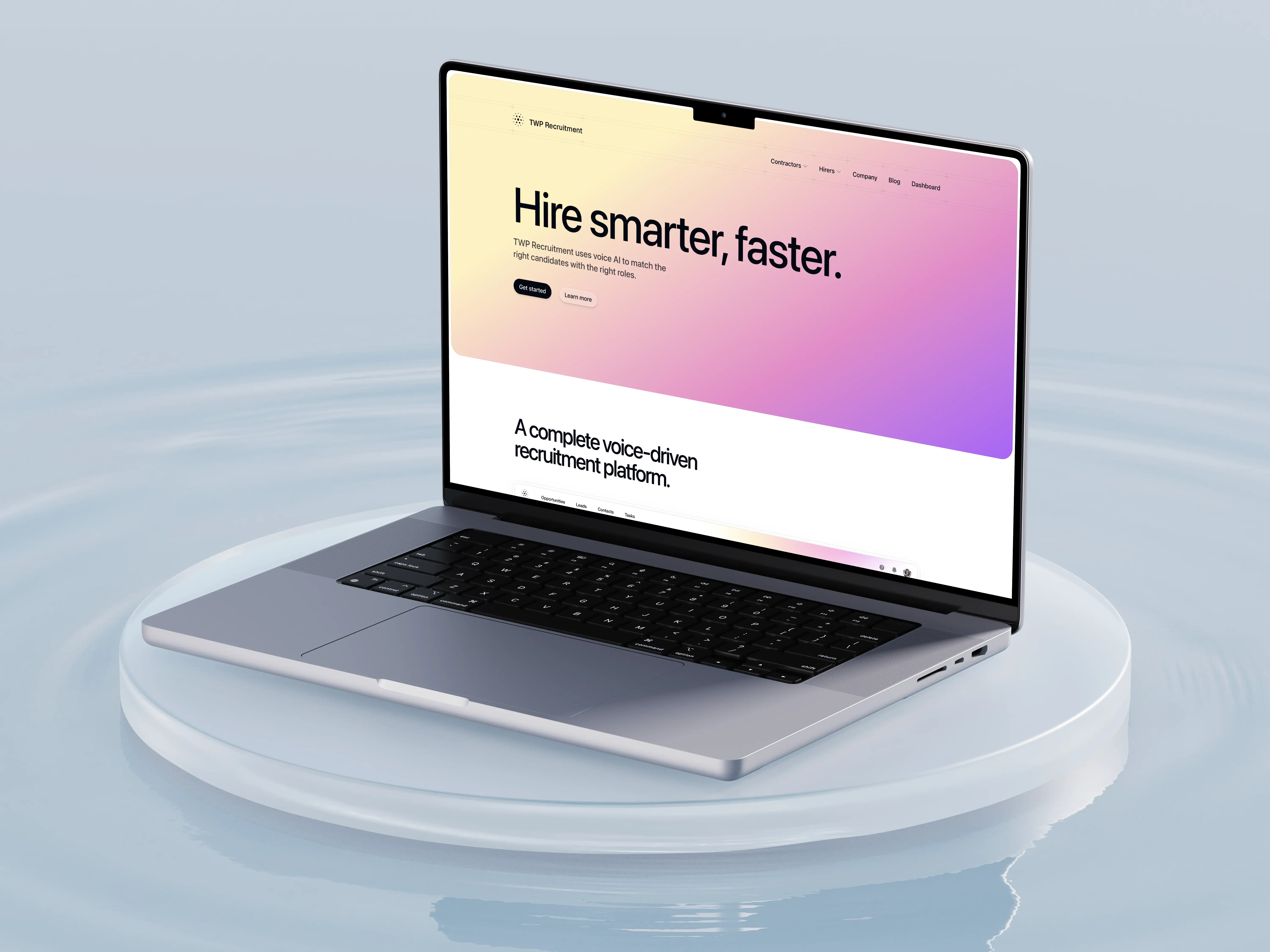TWP Recruitment platform interface